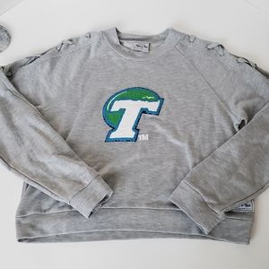 TULANE University gray sweater size L